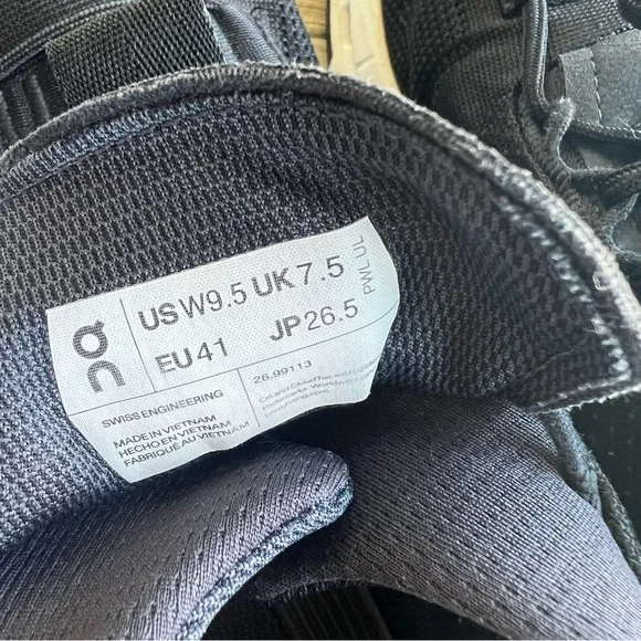 On Running Cloudnova Women’s Black and White Shoes - Picture 8 of 14